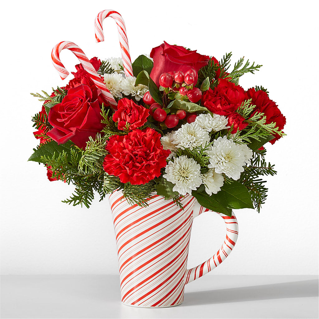 Peppermint Swirl Mug – Jax Flowers Corp, Orange Park FL