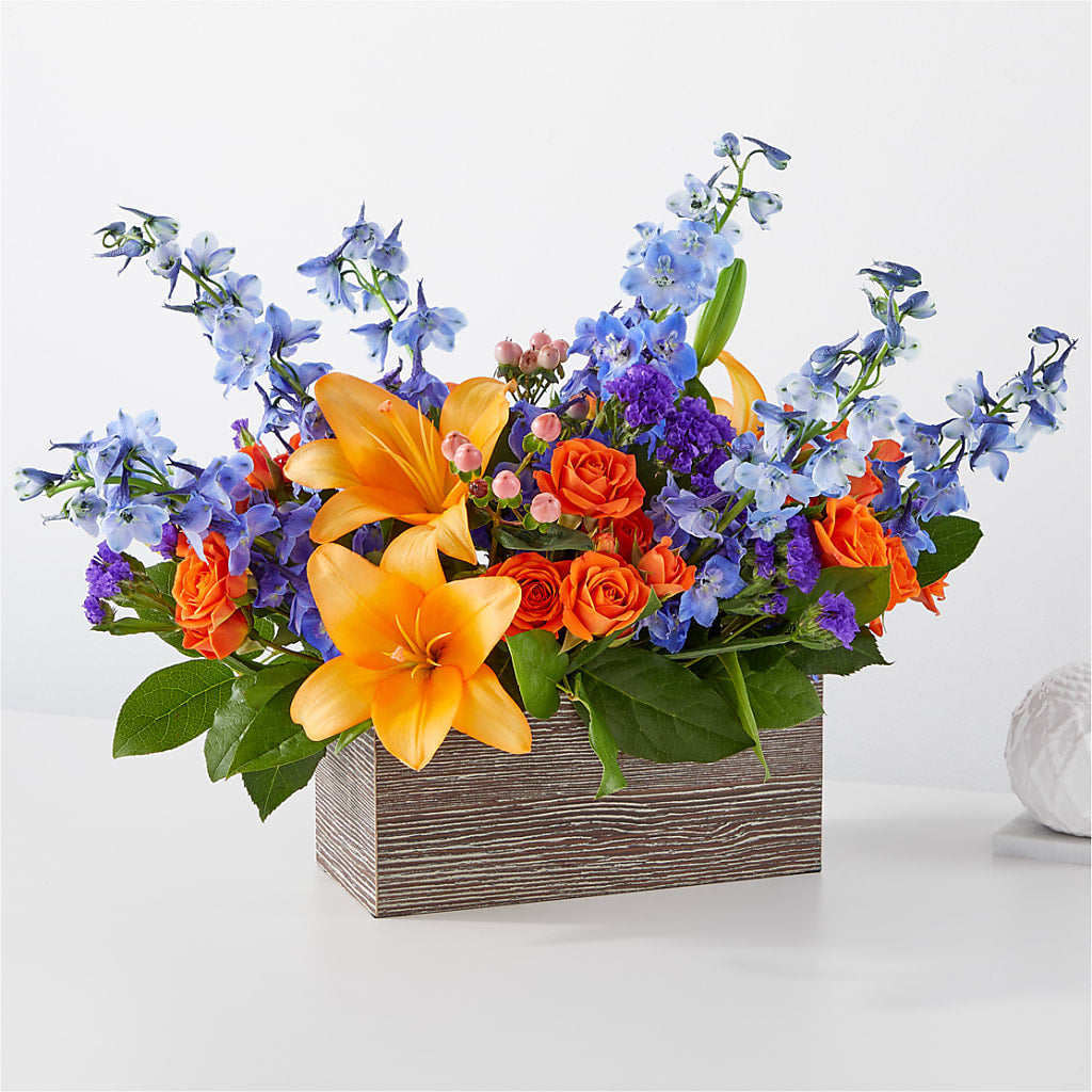 Radiant Citrus Box Bouquet – Jax Flowers Corp, Orange Park FL