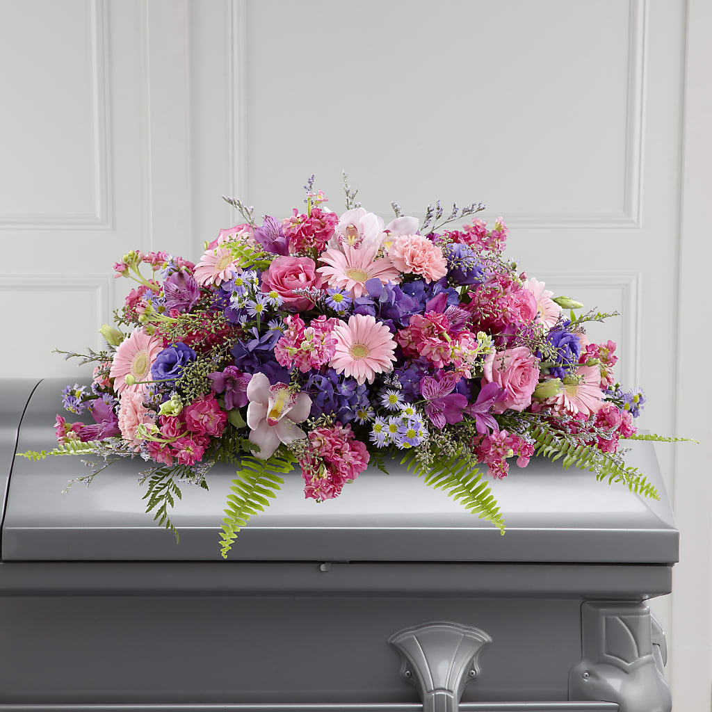 Glorious Garden Casket Spray – Jax Flowers Corp, Orange Park FL