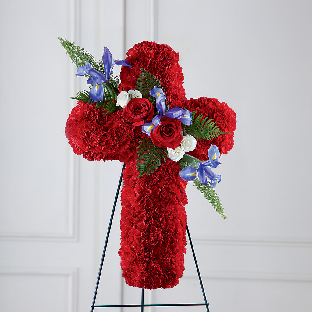 Faithful Hero Floral Cross – Jax Flowers Corp, Orange Park FL