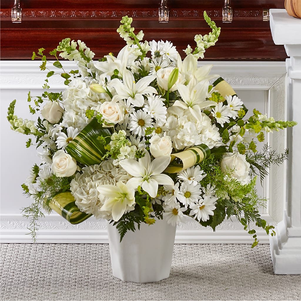 Thoughts of Tranquility Floor Basket – Jax Flowers Corp, Orange Park FL