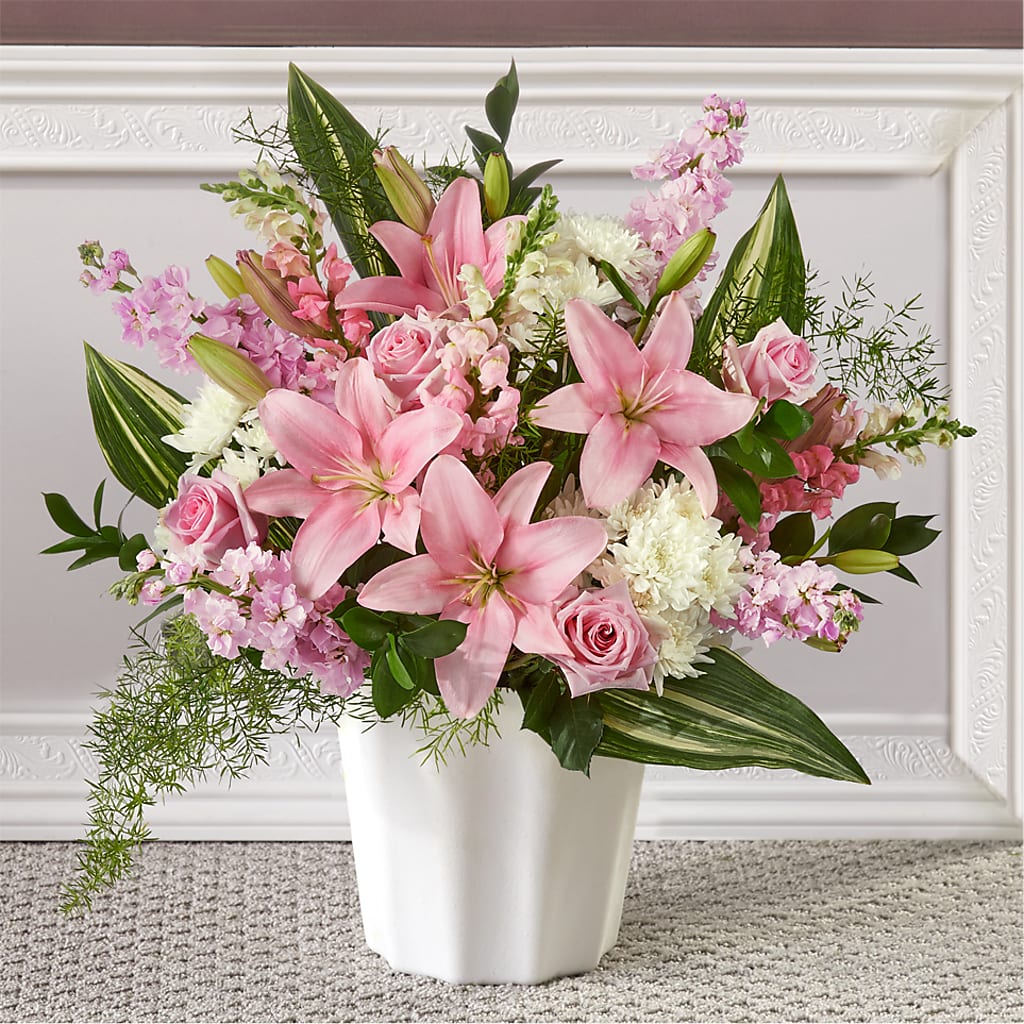 Simply Serene Floor Basket – Jax Flowers Corp, Orange Park FL