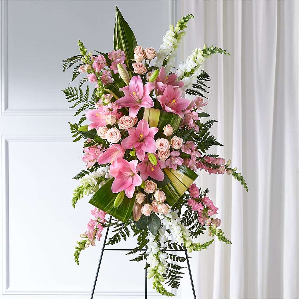 Elegant Embrace Standing Spray – Jax Flowers Corp, Orange Park FL