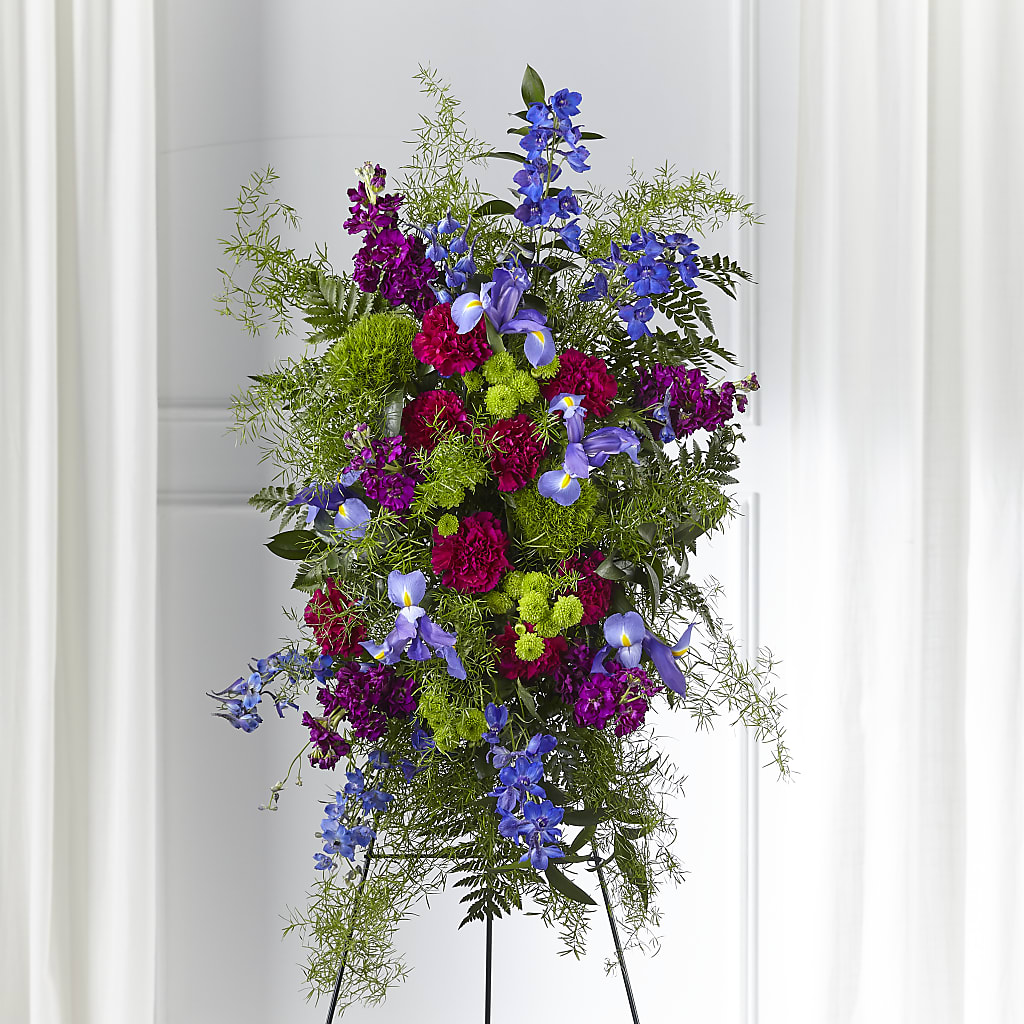 Heavenly Skies Standing Spray – Jax Flowers Corp, Orange Park FL