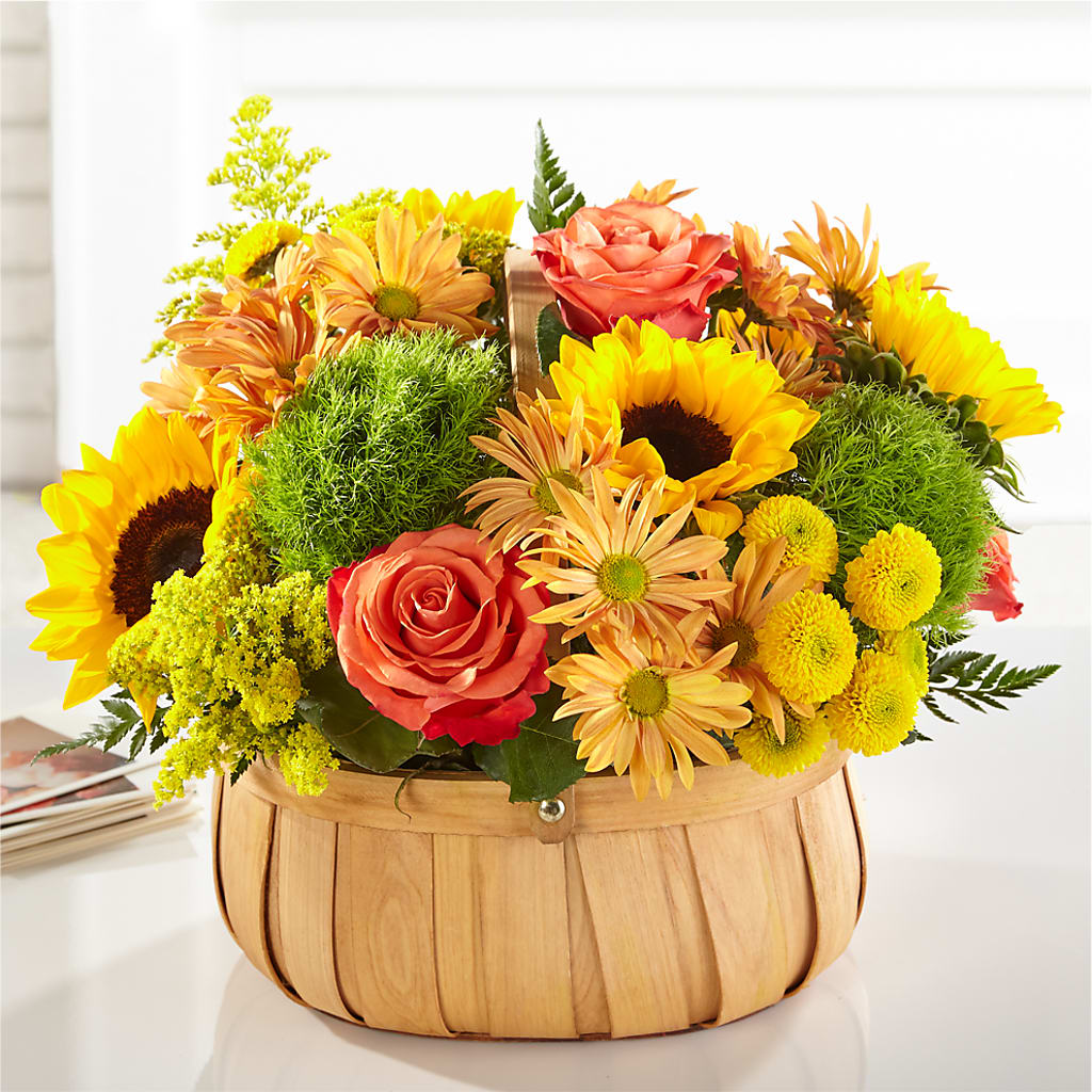Harvest Sunflower Basket – Jax Flowers Corp, Orange Park FL