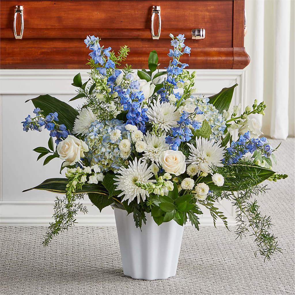 Everlasting Memories Floor Basket – Jax Flowers Corp, Orange Park FL