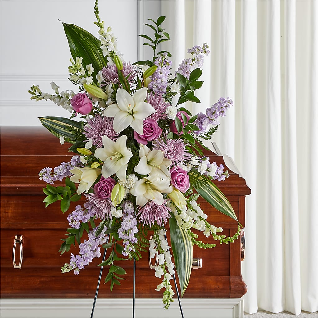 Grateful Hearts Standing Spray – Jax Flowers Corp, Orange Park FL