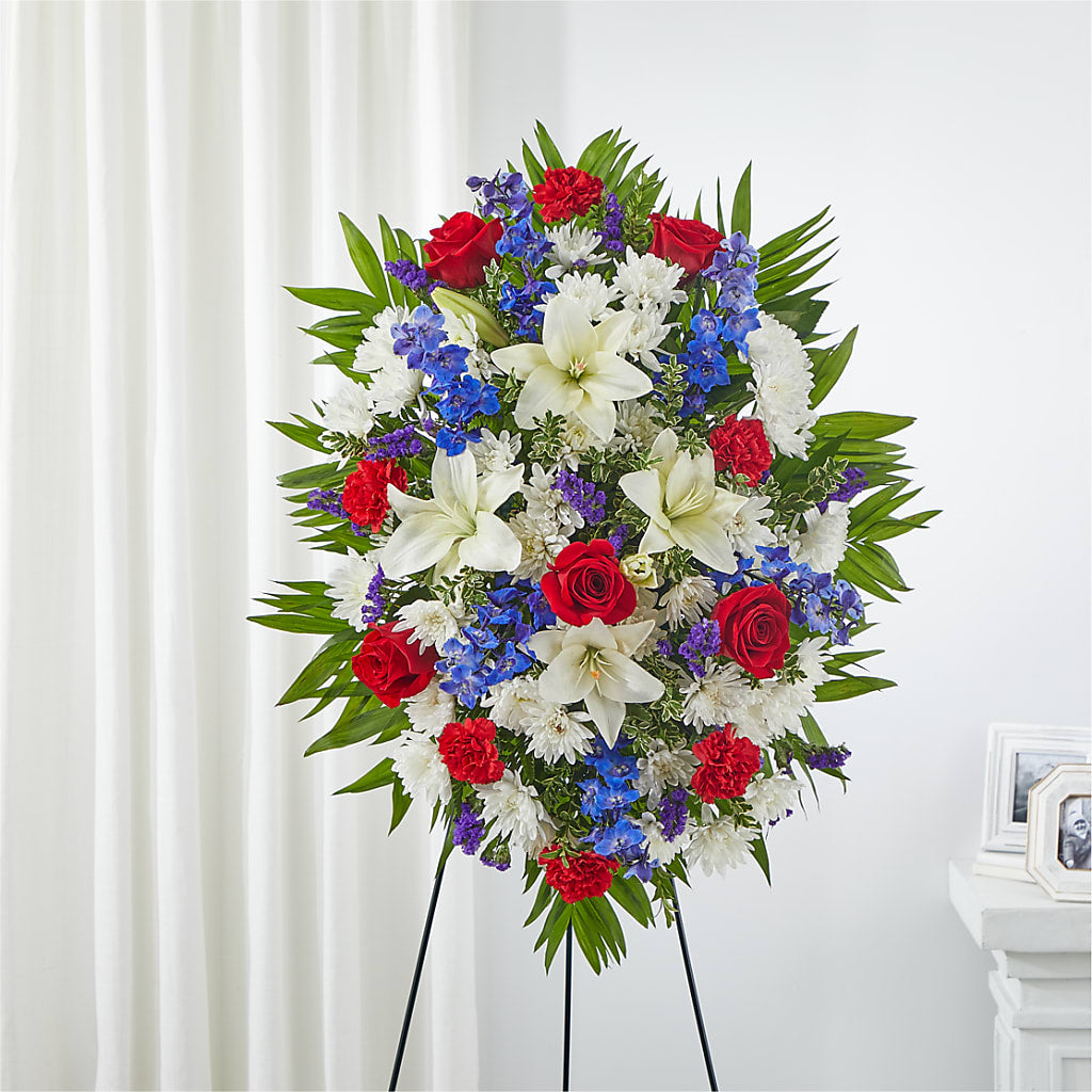 Cherished Service Standing Spray – Jax Flowers Corp, Orange Park FL