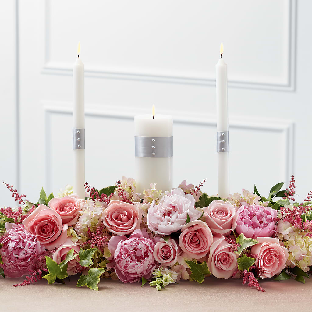 Worldwide Romance Unity Candle Arrangement – Jax Flowers Corp, Orange Park FL