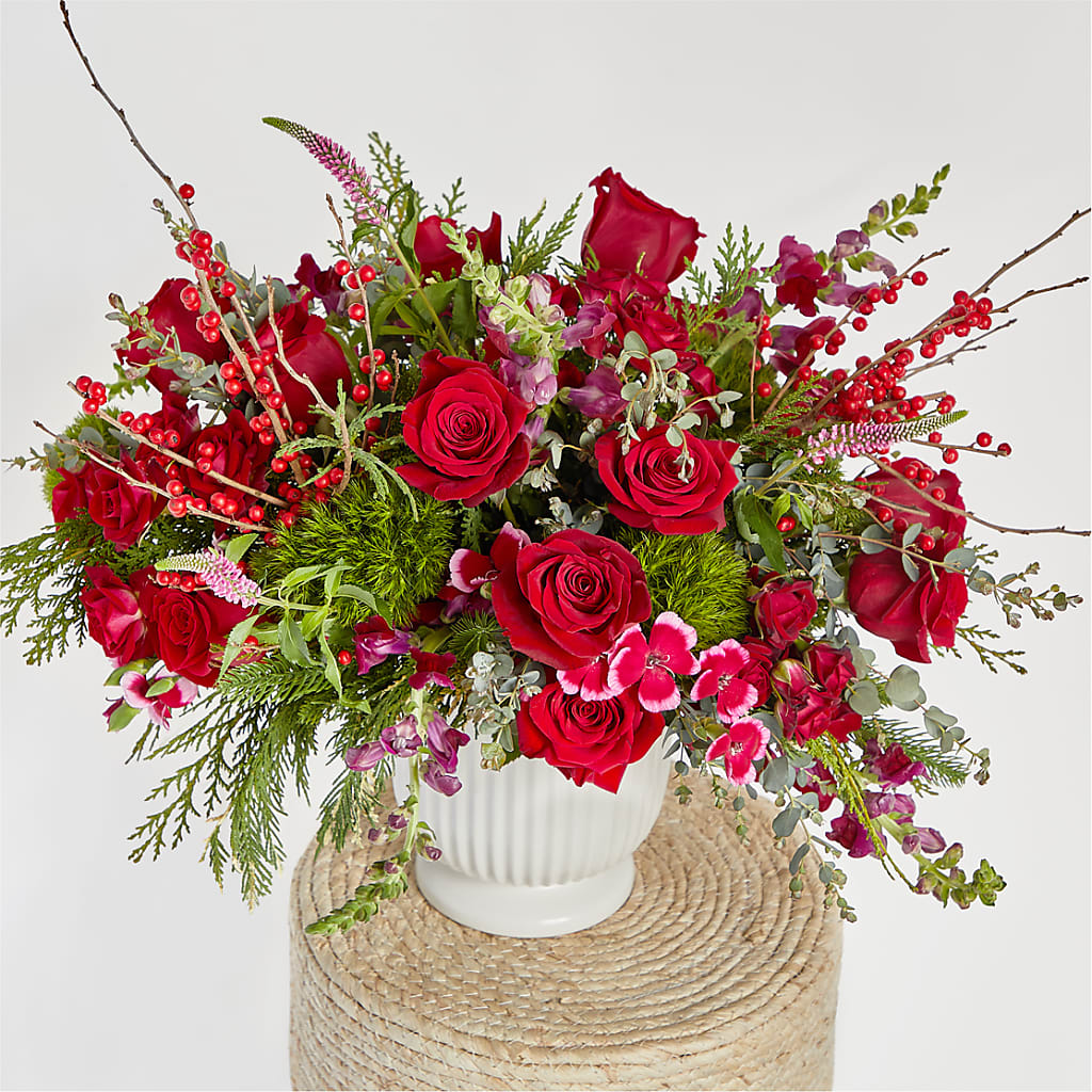 Big Red Bow Bouquet –  Jax Flowers Corp, Orange Park FL