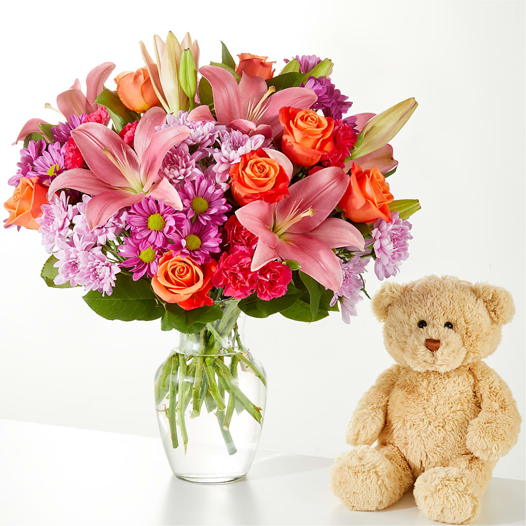 One and Only Bouquet and Bear Bundle –  Jax Flowers Corp, Orange Park FL