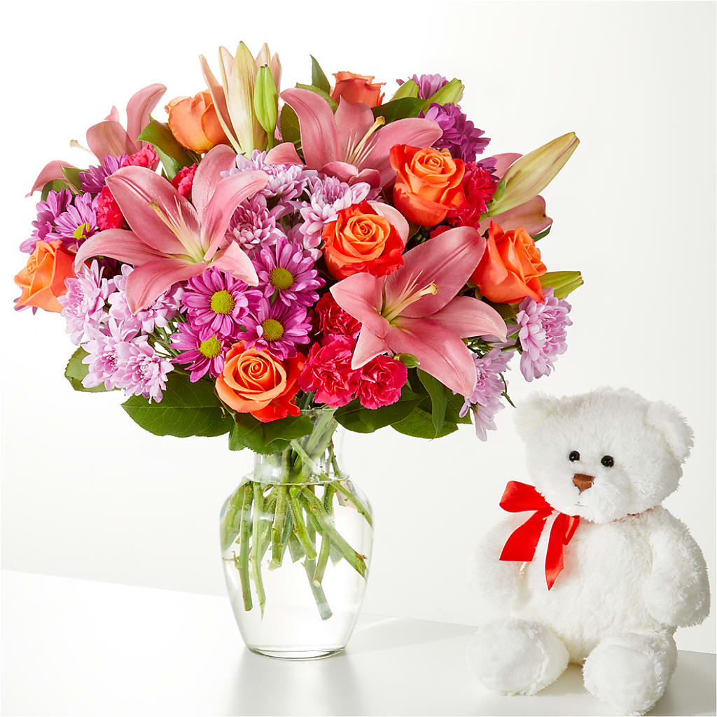 One and Only Bouquet and Bear Bundle –  Jax Flowers Corp, Orange Park FL