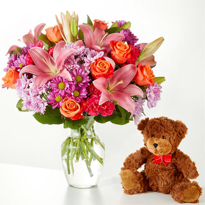 One and Only Bouquet and Bear Bundle –  Jax Flowers Corp, Orange Park FL