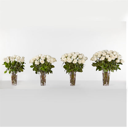 Long Stem White Rose Bouquet –  Jax Flowers Corp, Orange Park FL