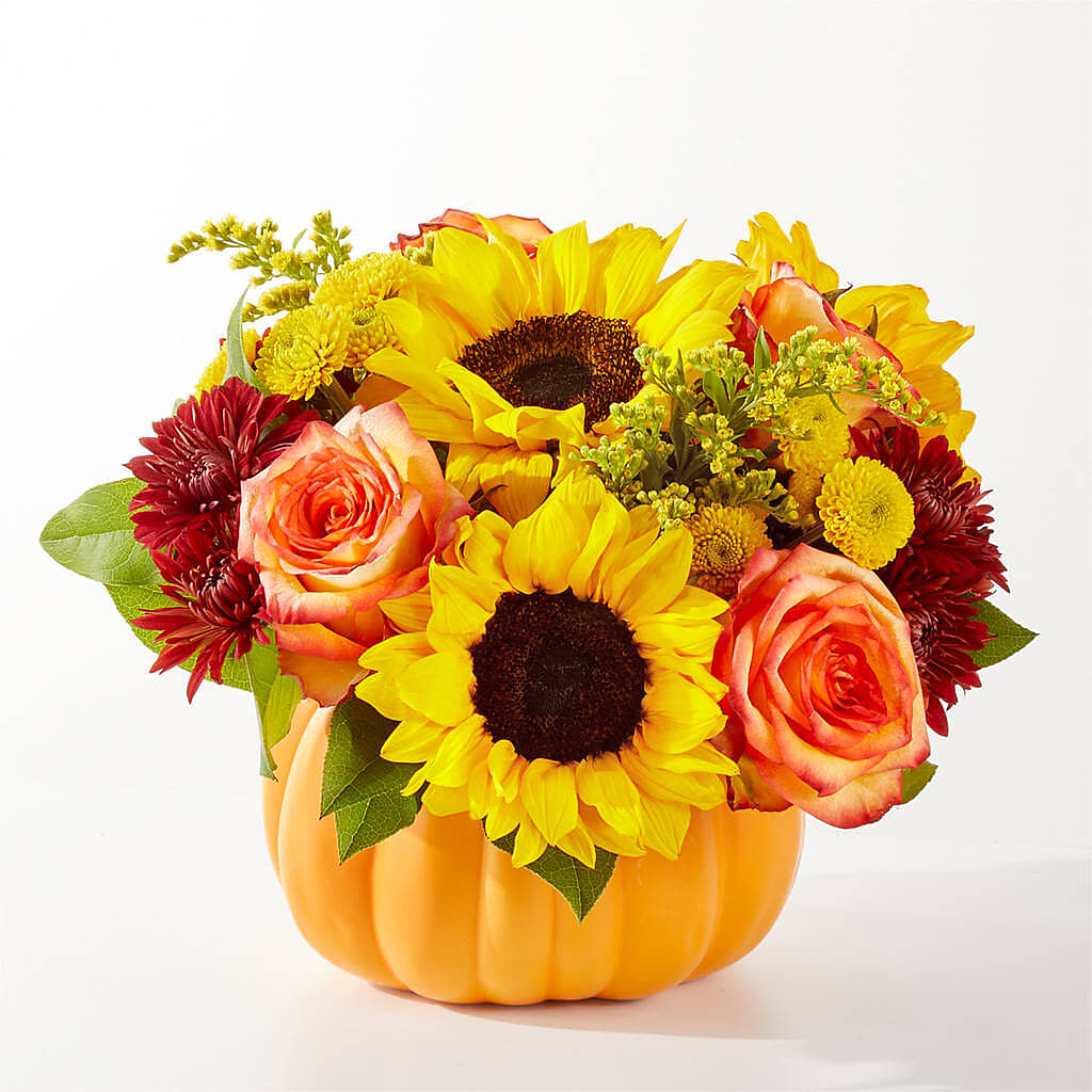 Golden Gourd Pumpkin Bouquet –  Jax Flowers Corp, Orange Park FL