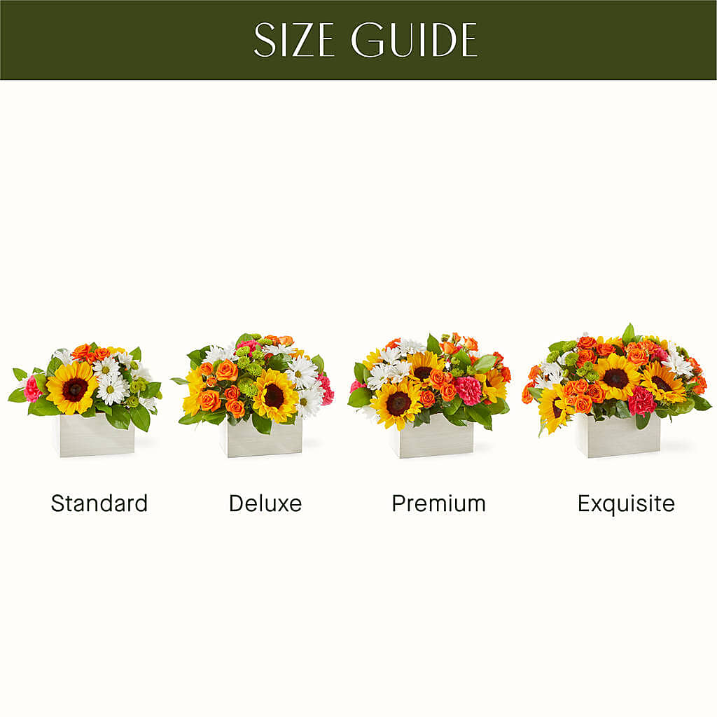 Sun-drenched Blooms Box Bouquet –  Jax Flowers Corp, Orange Park FL