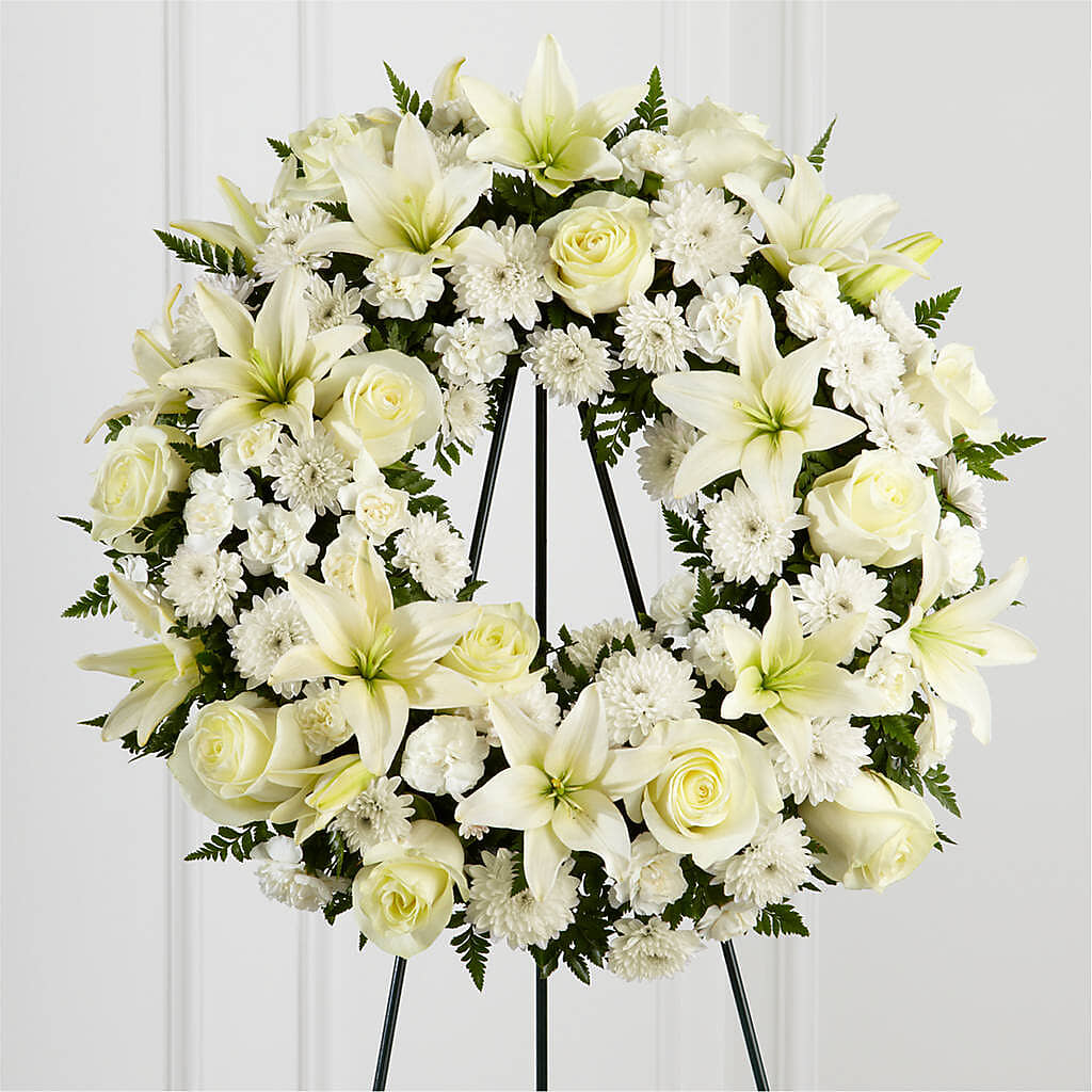 Treasured Tribute Wreath –  Jax Flowers Corp, Orange Park FL