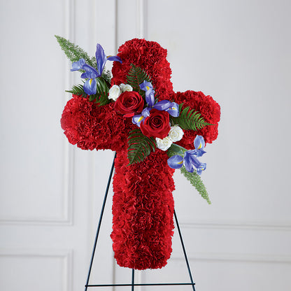 Faithful Hero Floral Cross –  Jax Flowers Corp, Orange Park FL