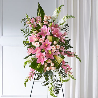 Elegant Embrace Standing Spray –  Jax Flowers Corp, Orange Park FL