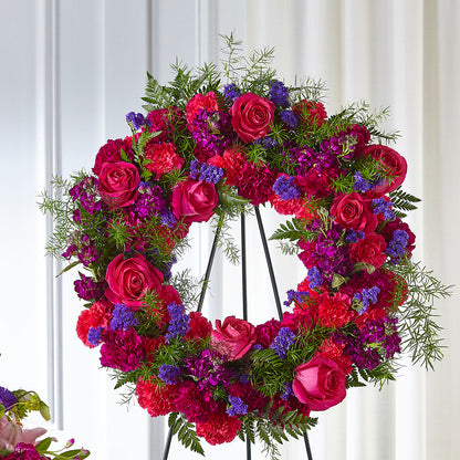Calming Colors Wreath –  Jax Flowers Corp, Orange Park FL