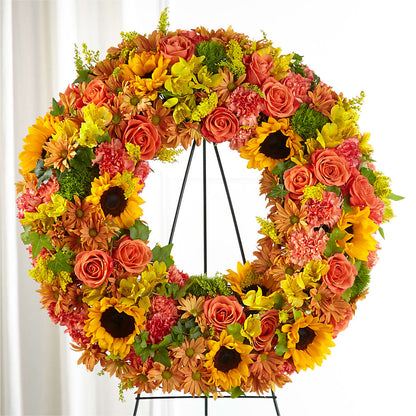 Autumnal Memories Wreath (Standard) –  Jax Flowers Corp, Orange Park FL