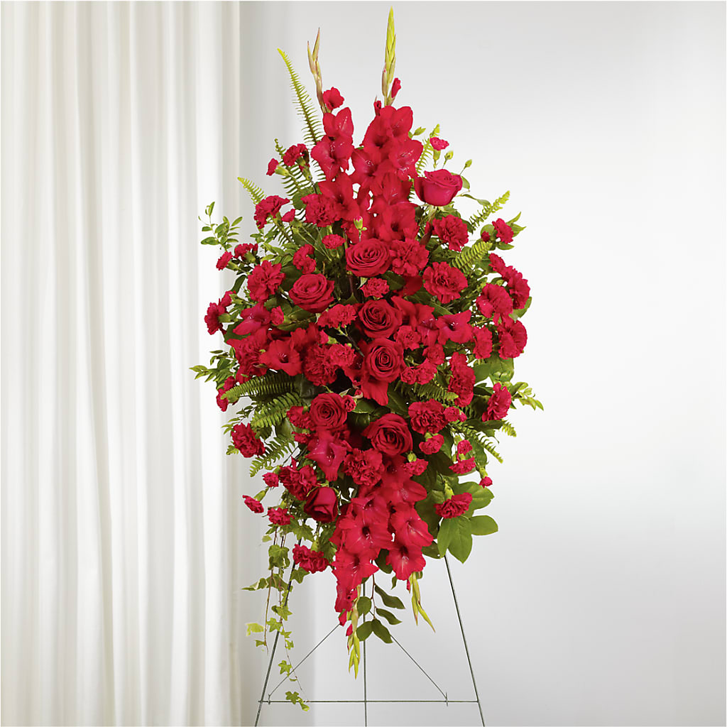 From the Heart Standing Spray –  Jax Flowers Corp, Orange Park FL