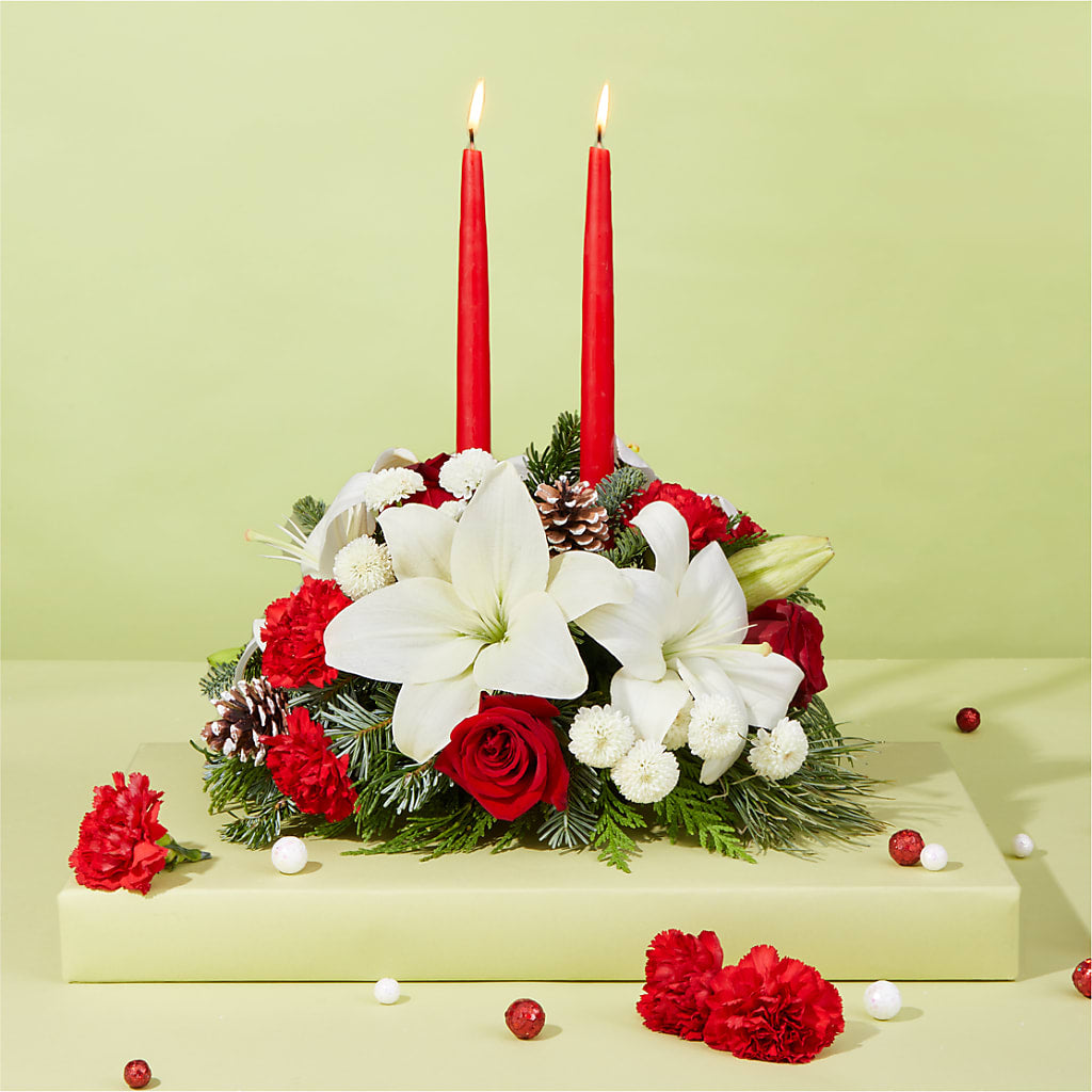 Seasonal Festivities Centerpiece –  Jax Flowers Corp, Orange Park FL