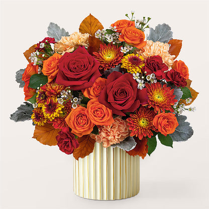 Merlot Bouquet with Ivory Vase –  Jax Flowers Corp, Orange Park FL