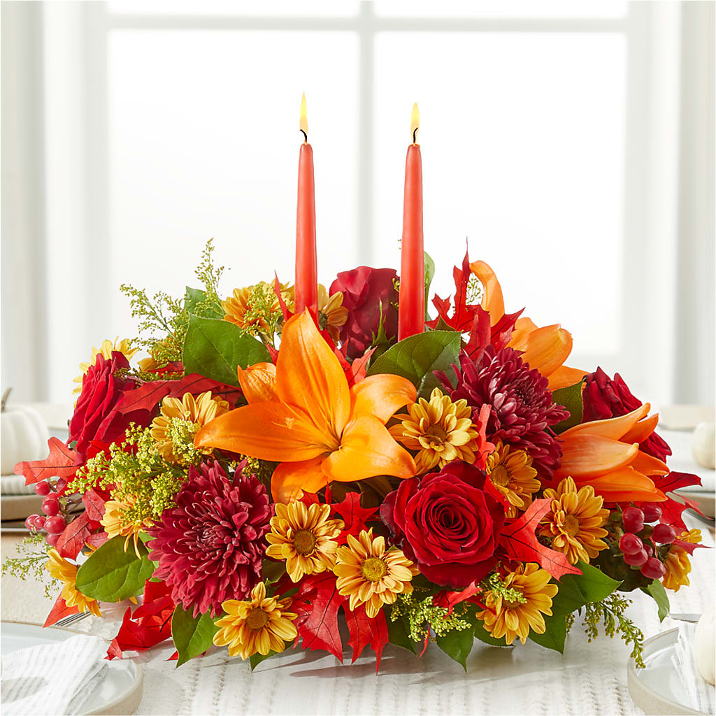 Autumn's Embrace Centerpiece –  Jax Flowers Corp, Orange Park FL