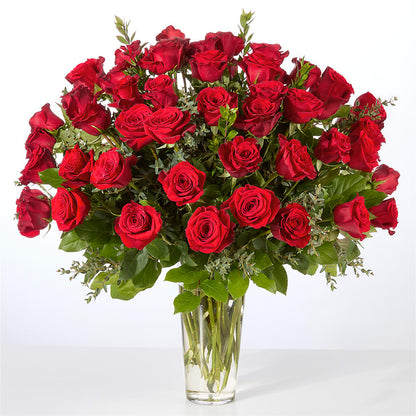 Forever Yours Fifty Stem Red Rose Bouquet –  Jax Flowers Corp, Orange Park FL